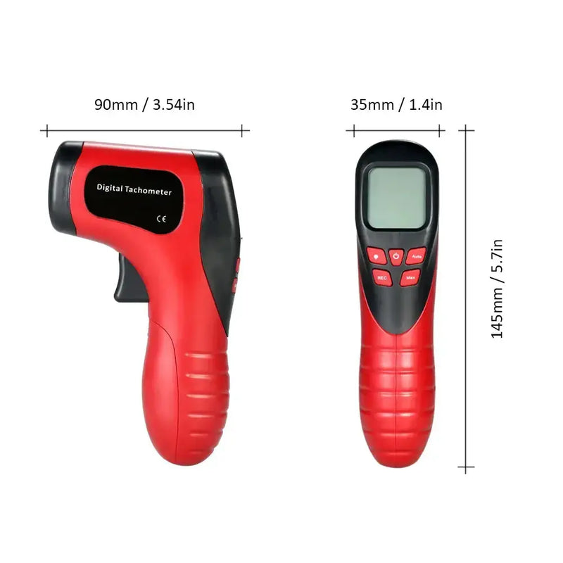 Habicare Digital Laser Tachometer for Accurate Non-Contact RPM Measurement