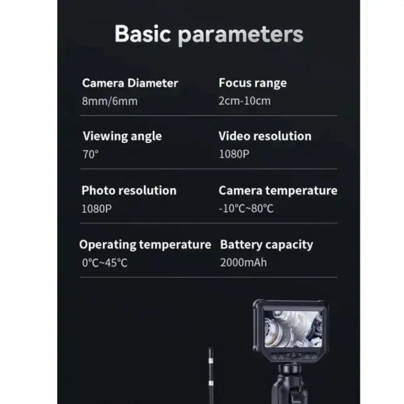 Handheld Endoscope Camera (4.3”) by Habicare