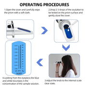 Handheld Refractometer Sea Salt Salinity Meter 0–10% (available with or without box) by Habicare