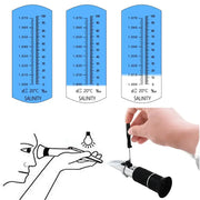Handheld Refractometer Sea Salt Salinity Meter 0–10% (available with or without box) by Habicare