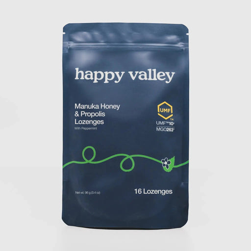 UMF 10+ Manuka Honey & Propolis Peppermint Lozenges by Happy Valley Honey