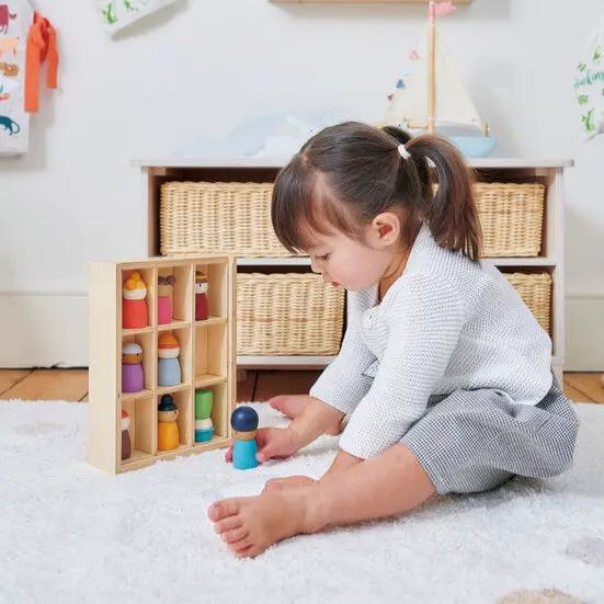 Happy Folk Wooden Peg People Hotel - Tender Leaf Toys | Wooden Toy NZ by Curious Moonbeam