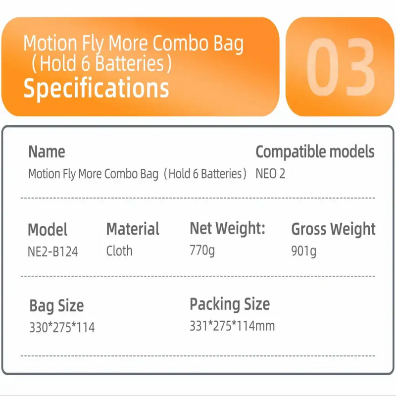 Hard PU Carrying Case for DJI Neo 2 (4 types of case available) by Habicare