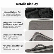 Hard PU Carrying Case for DJI Neo 2 (4 types of case available) by Habicare