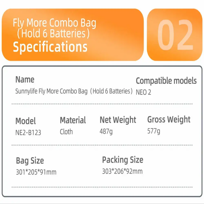 Hard PU Carrying Case for DJI Neo 2 (4 types of case available) by Habicare