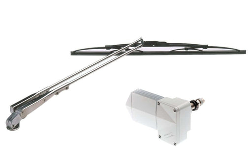 Hardtop Premium Wiper package 64mm shaft with wiper blade and motor assembly for marine use.