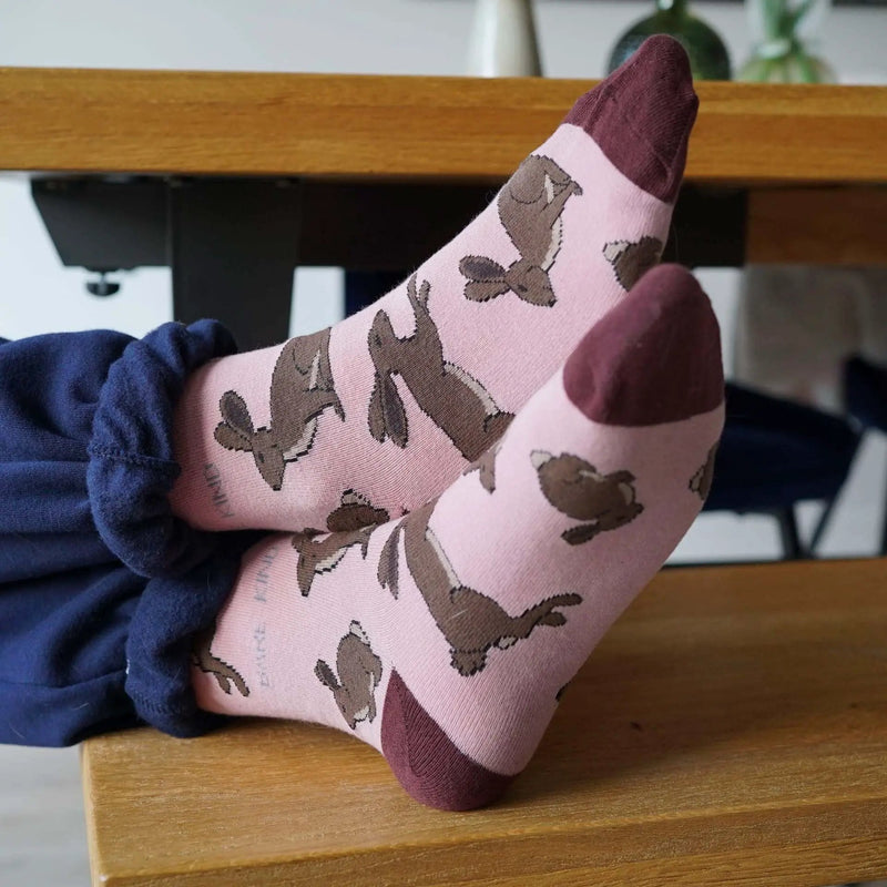 Save the Hares Bamboo Socks by Barekind NZ