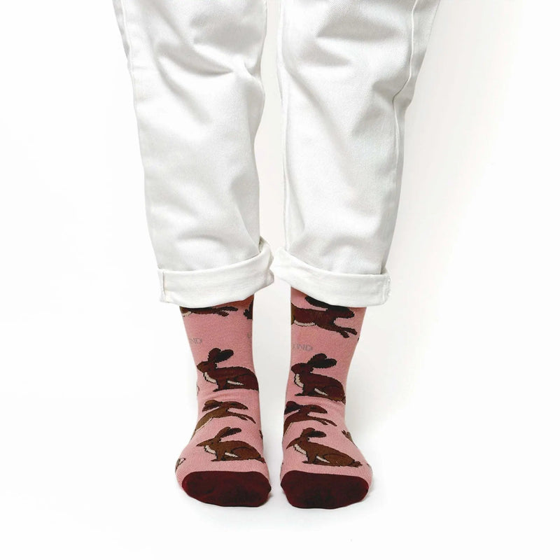 Save the Hares Bamboo Socks by Barekind NZ