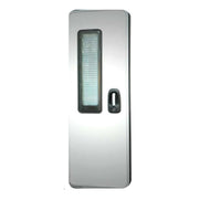 White Door & Flyscreen Left Hinged Fiat White (210) Incl - modern motorhome entrance door with flyscreen.