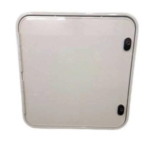 Hartal Locker Door 830 X 800mm in white powder-coated aluminium with locking system.