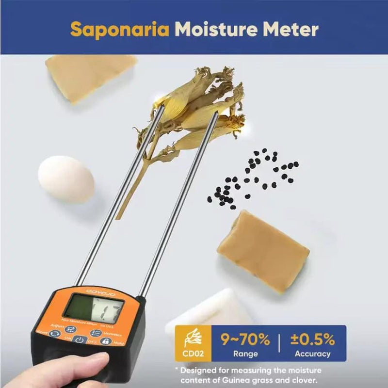 9eight5 Tools & Kits (multipurpose) Hay Moisture Meter Hay Moisture Meter With Dual Sensor 0 To 80 Percent