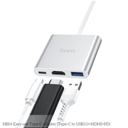 techplus USB-C Hub – USB 3.0, HDMI & PD Charging Adapter (HB14) USB-C Hub – USB 3.0, HDMI & PD Charging Adapter (HB14)