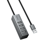 techplus 4-Port USB 2.0 Hub – Aluminum Alloy USB-A Expansion Hub with 1M Braided Cable (HB1A) 4-Port USB 2.0 Hub – Aluminum Alloy USB-A Expansion Hub with 1M Braided Cable (HB1A)