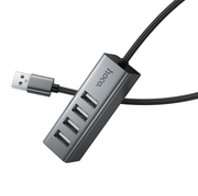 techplus 4-Port USB 2.0 Hub – Aluminum Alloy USB-A Expansion Hub with 1M Braided Cable (HB1A) 4-Port USB 2.0 Hub – Aluminum Alloy USB-A Expansion Hub with 1M Braided Cable (HB1A)