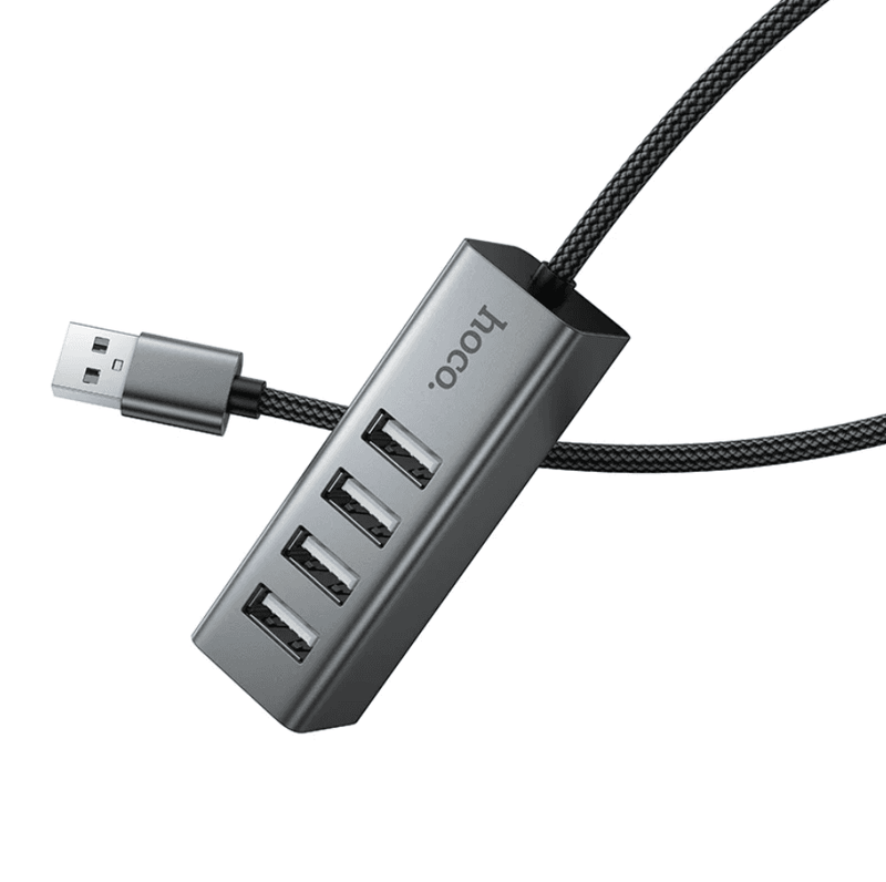 techplus 4-Port USB 2.0 Hub – Aluminum Alloy USB-A Expansion Hub with 1M Braided Cable (HB1A) 4-Port USB 2.0 Hub – Aluminum Alloy USB-A Expansion Hub with 1M Braided Cable (HB1A)