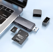 HB45 2-in-1 USB 3.0 Card Reader NZ – Dual USB-A & Type-C by techplus