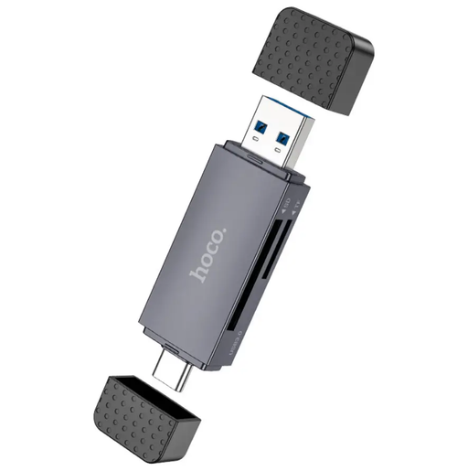 HB45 2-in-1 USB 3.0 Card Reader NZ – Dual USB-A & Type-C by techplus