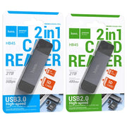 techplus HB45 2-in-1 USB 3.0 Card Reader NZ – Dual USB-A & Type-C HB45 2 In 1 USB 3 Card Reader Dual USB A C SD TF