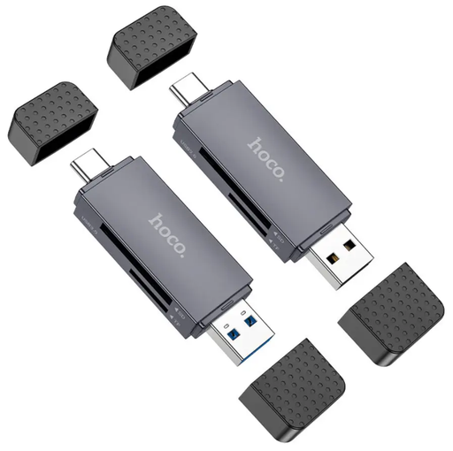HB45 2-in-1 USB 3.0 Card Reader NZ – Dual USB-A & Type-C by techplus