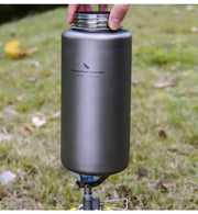 Titanium Outdoor Water Bottle - 1000ml/1L Lightweight Camping Flask | Leak-Proof Hiking Bottle by Mead's Supply & Equipment Outfitters limited