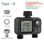 HCT-M06 Digital 2-Outlet Water Timer with Independent Zone Control by Habicare