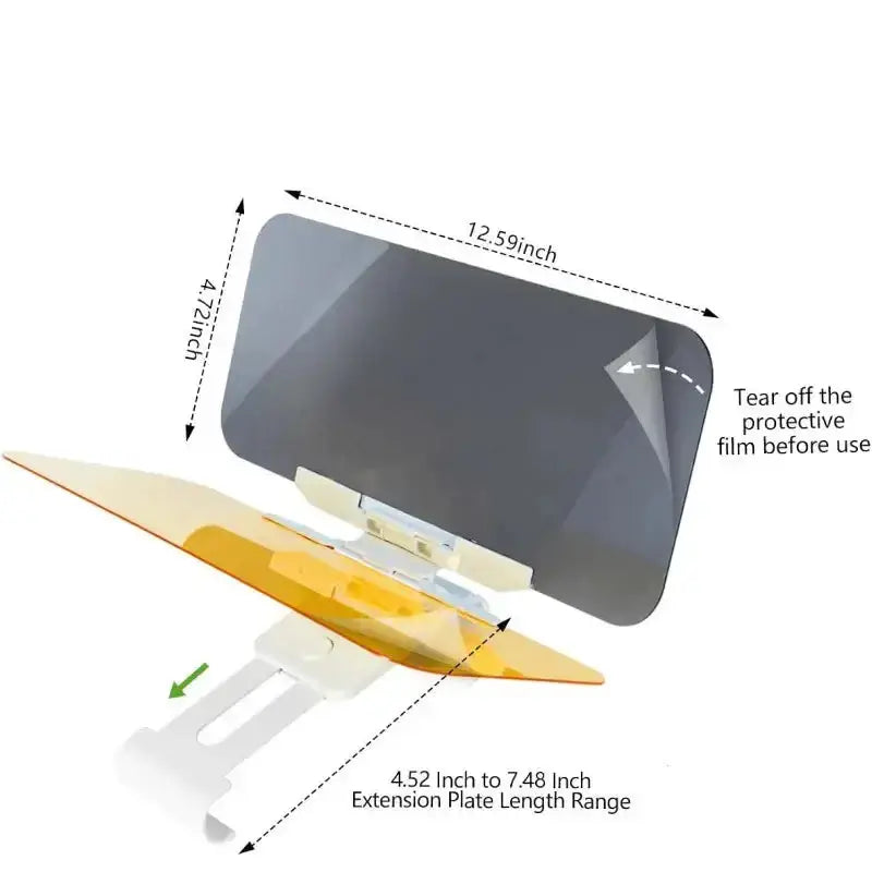 HD Anti-Glare Car Sun Visor – Day & Night Driving Sunlight Protection by Habicare