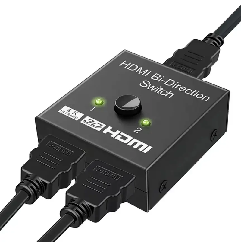 HDMI Bi-Directional Switcher 4K 2 into 1 switch or 1 into 2 splitter by techplus
