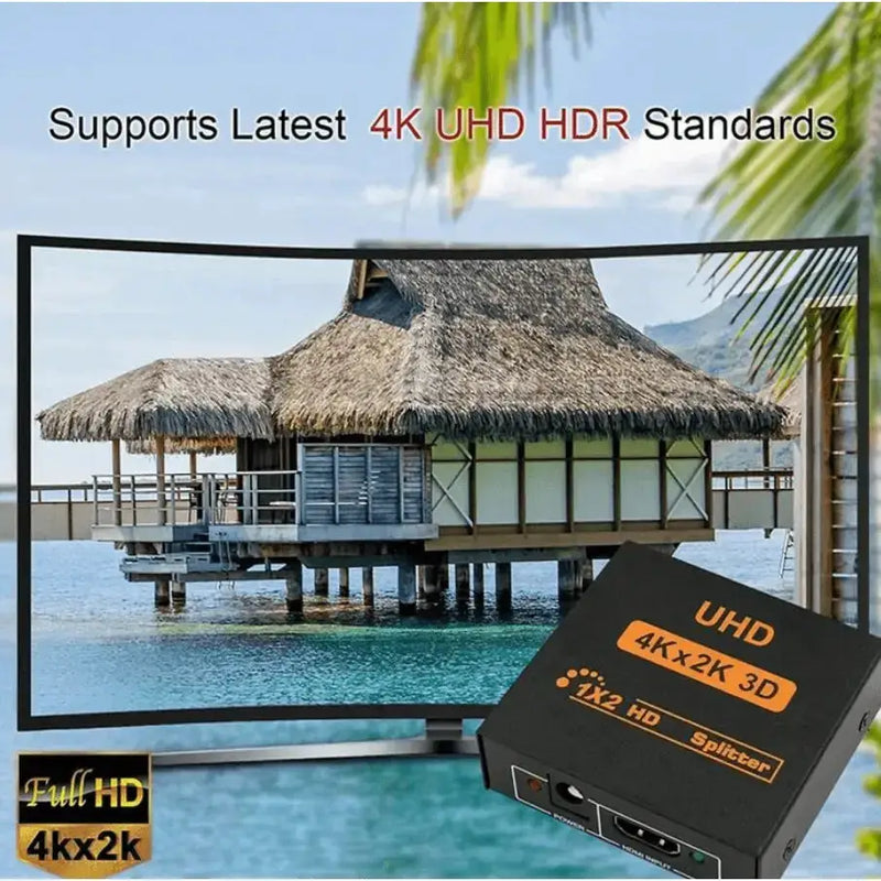 techplus HDMI Splitter 1x2 4K 30Hz 1 In 2 Out HDMI 1.4b HDMI Splitter 1x2 4K 30Hz 1 In 2 Out HDMI 1.4b | NZ