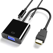 HDMI to VGA Converter Adapter with Audio & USB by techplus