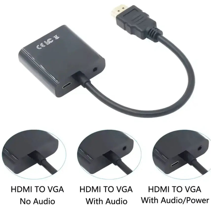 techplus HDMI to VGA Converter Adapter with Audio & USB HDMI to VGA Converter Adapter with Audio & USB | NZ