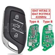 Habicare 433MHz ID47 Proximity Smart Remote Key for MG ZS EV, HS, MG4, MG5 & MG6 433MHz ID47 Proximity Smart Remote Key for MG ZS EV, HS, MG4, MG5 & MG6