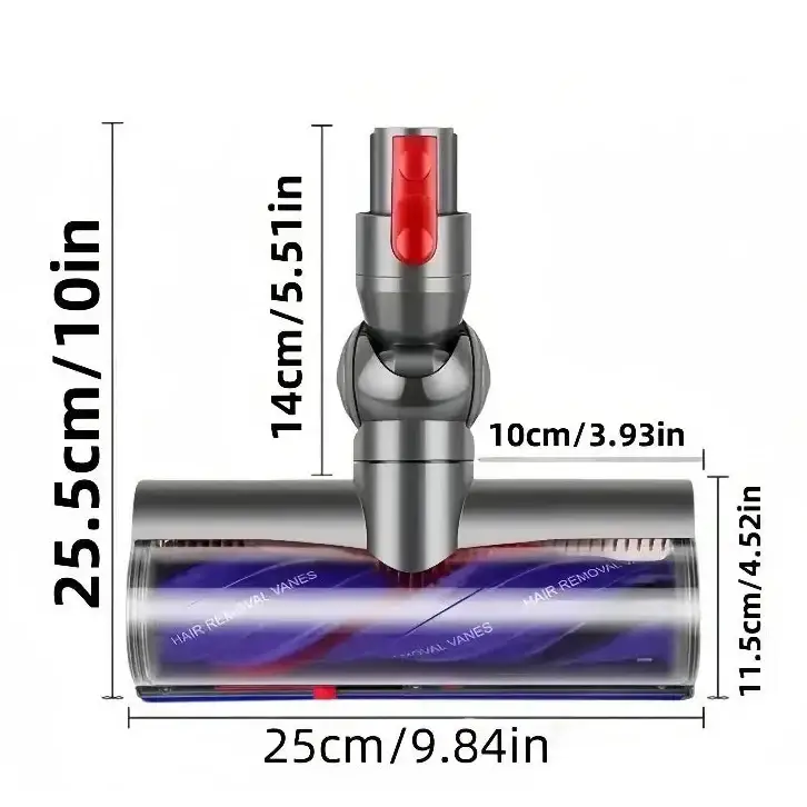 Direct Drive LED Cleaner Head Replacement for Dyson V7–V15 Vacuum Cleaners by Habicare