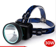 Headlamps Headlight Rechargeable 30W 500meter 15hours White Light by dealonline.co.nz