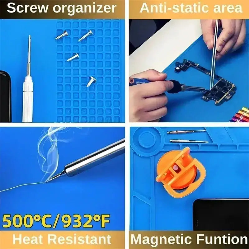 Heat-Resistant Silicone Repair Mat (ESD Safe) (different models available) by Habicare