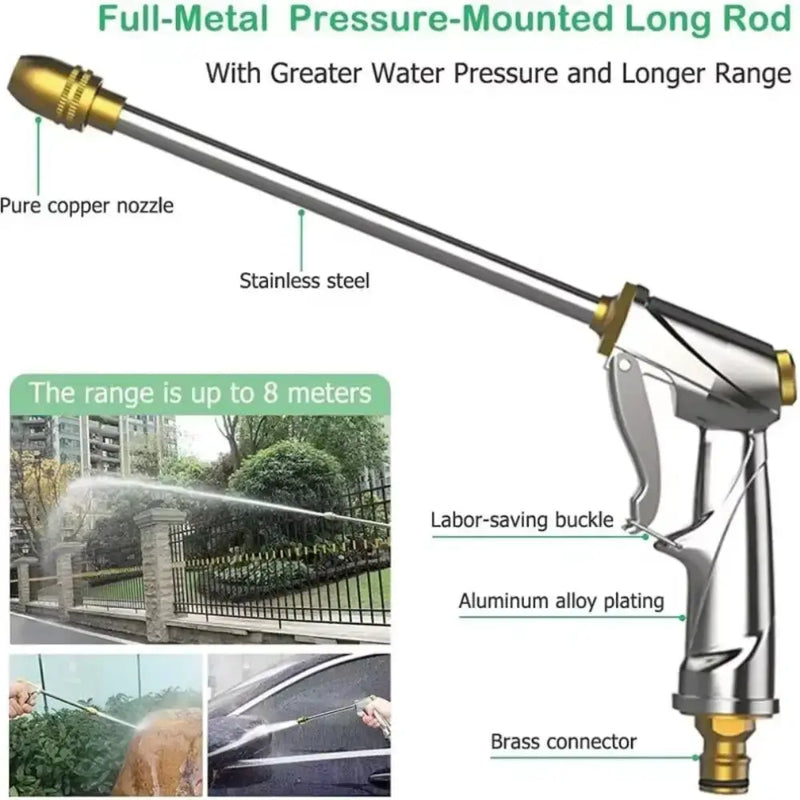 Heavy-Duty Brass Garden Sprayer with Adjustable Nozzle (2 types of models available) by Habicare