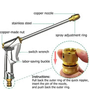 Heavy-Duty Brass Garden Sprayer with Adjustable Nozzle (2 types of models available) by Habicare