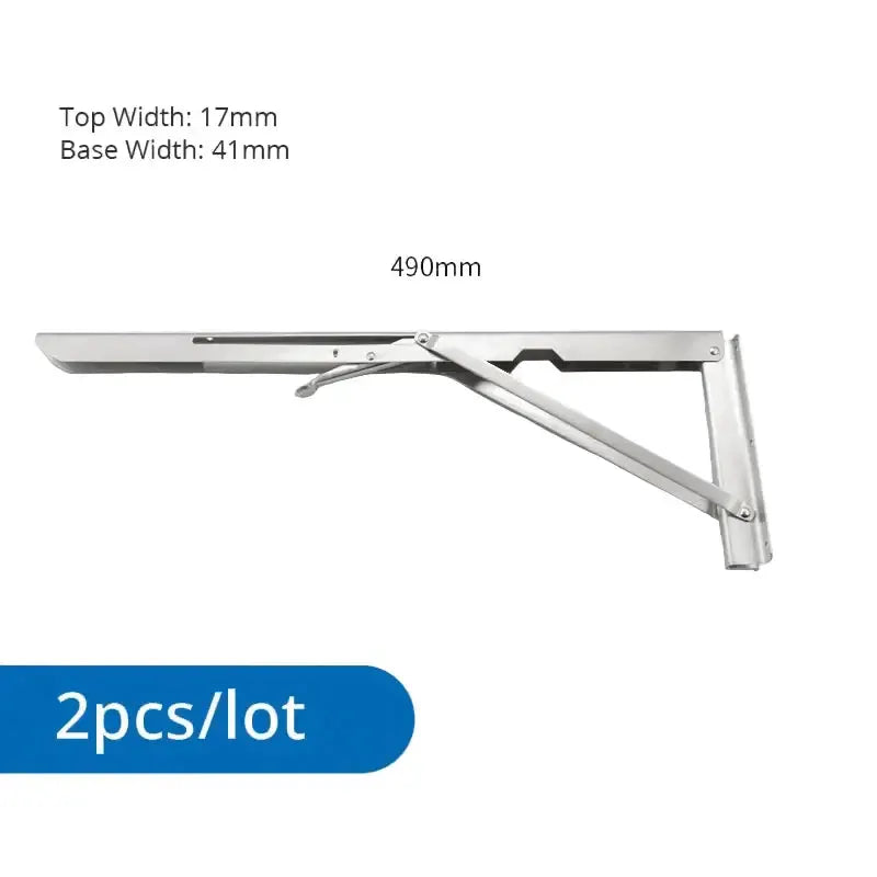 Heavy Duty Folding Shelf Brackets for RV / Caravan Tables (2PCS) by Habicare