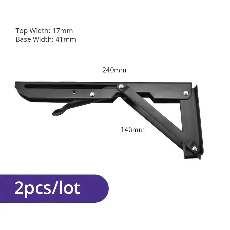 Heavy Duty Folding Shelf Brackets for RV / Caravan Tables (2PCS) by Habicare