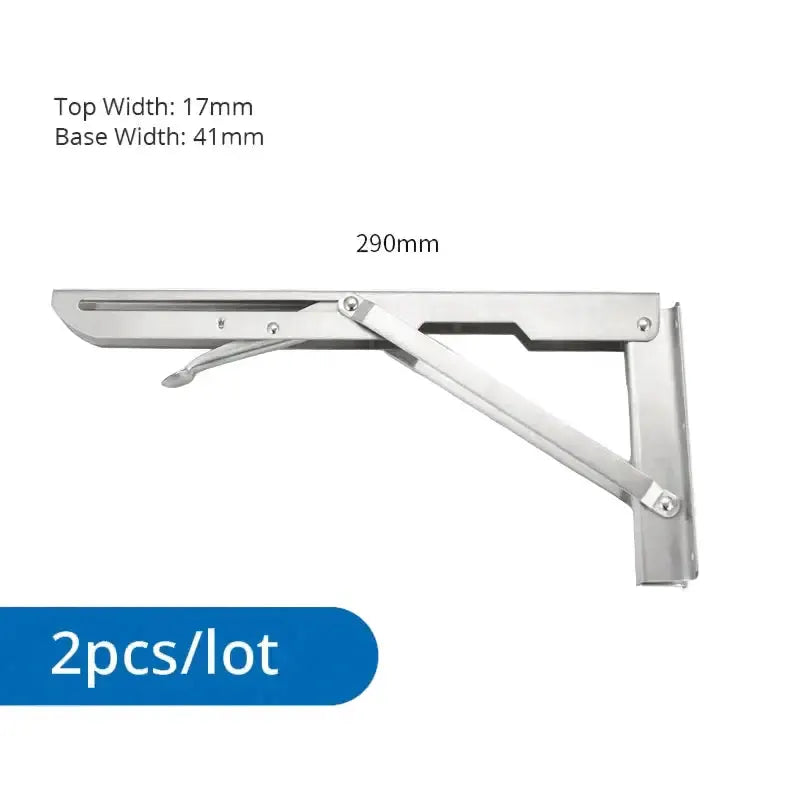 Heavy Duty Folding Shelf Brackets for RV / Caravan Tables (2PCS) by Habicare
