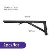Heavy Duty Folding Shelf Brackets for RV / Caravan Tables (2PCS) by Habicare