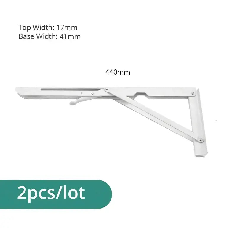 Heavy Duty Folding Shelf Brackets for RV / Caravan Tables (2PCS) by Habicare