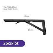 Heavy Duty Folding Shelf Brackets for RV / Caravan Tables (2PCS) by Habicare