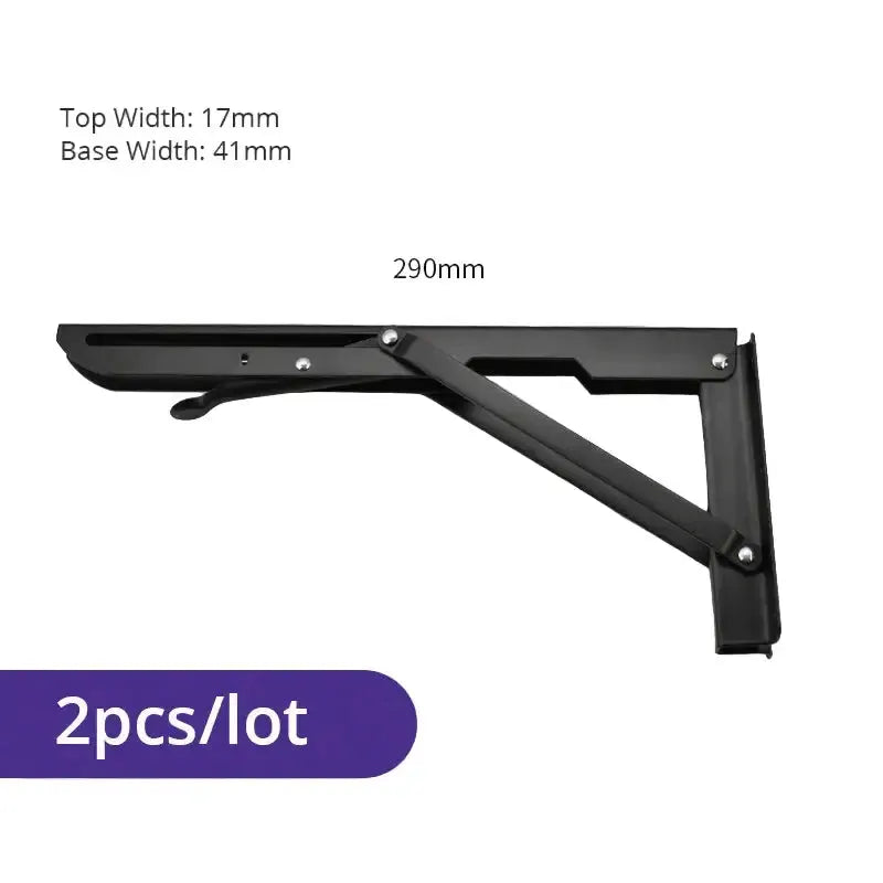 Heavy Duty Folding Shelf Brackets for RV / Caravan Tables (2PCS) by Habicare