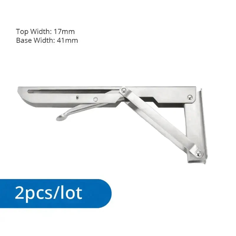 Heavy Duty Folding Shelf Brackets for RV / Caravan Tables (2PCS) by Habicare