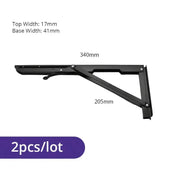Heavy Duty Folding Shelf Brackets for RV / Caravan Tables (2PCS) by Habicare