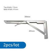 Heavy Duty Folding Shelf Brackets for RV / Caravan Tables (2PCS) by Habicare