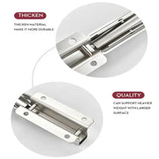 Heavy Duty Folding Shelf Brackets for RV / Caravan Tables (2PCS) by Habicare