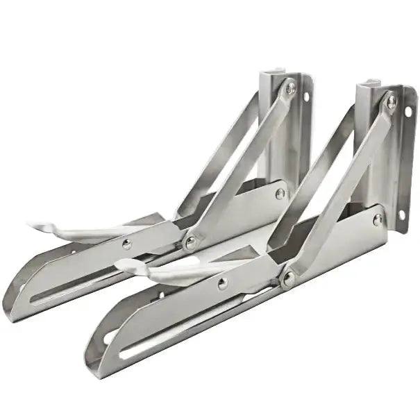 Heavy Duty Folding Shelf Brackets for RV / Caravan Tables (2PCS) by Habicare