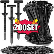 Habicare Heavy-Duty Nylon Self-Locking Zip Ties with Buckle & Pin Button Heavy-Duty Nylon Self-Locking Zip Ties with Buckle & Pin Button