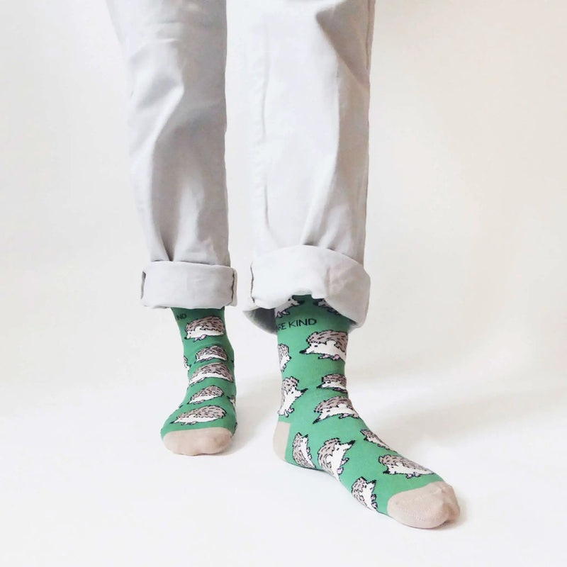 Save the Hedgehogs Bamboo Socks by Barekind NZ
